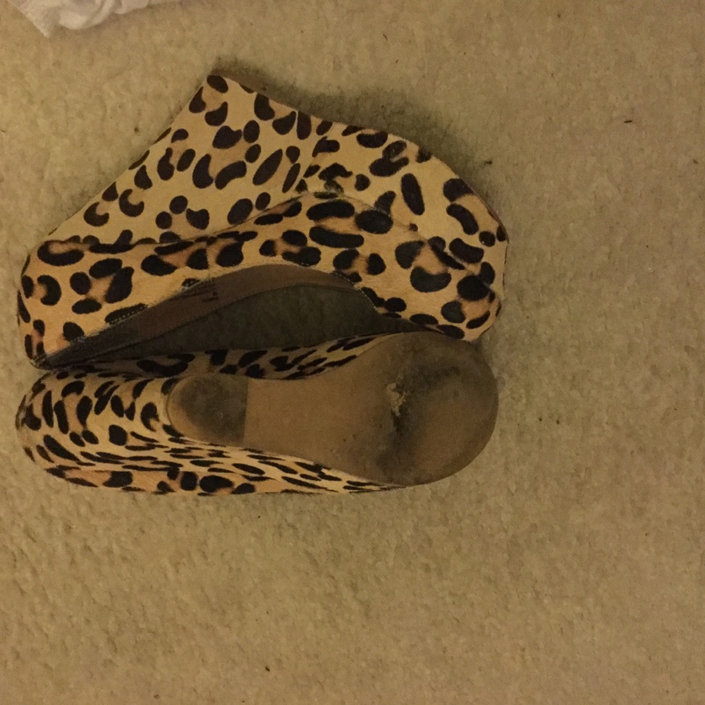 Leopard Print Wedges - image 6